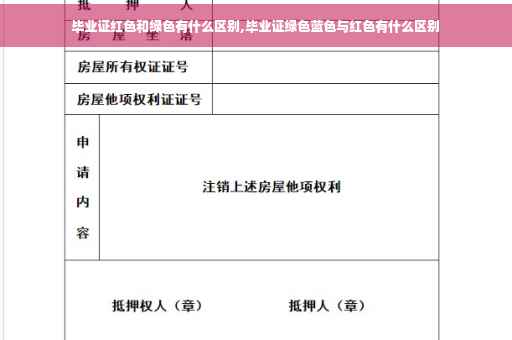 毕业证红色和绿色有什么区别,毕业证绿色蓝色与红色有什么区别