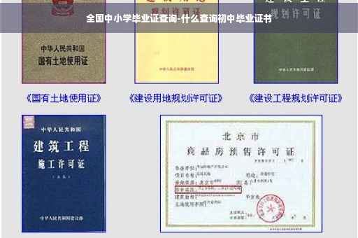 全国中小学毕业证查询-什么查询初中毕业证书