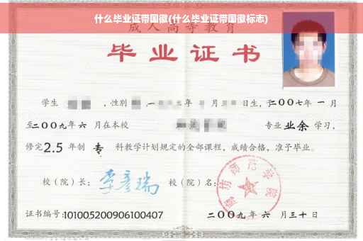 什么毕业证带国徽(什么毕业证带国徽标志)