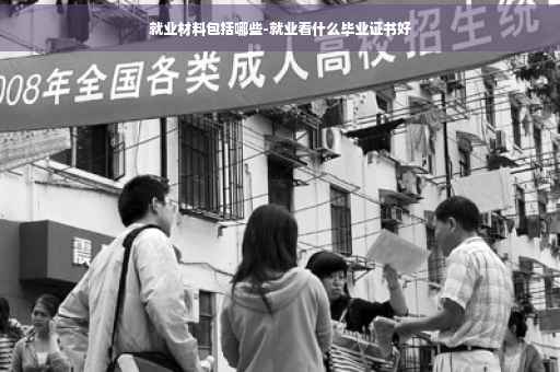 就业材料包括哪些-就业看什么毕业证书好
