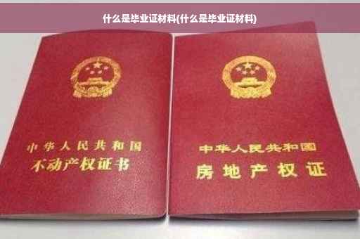 什么是毕业证材料(什么是毕业证材料)