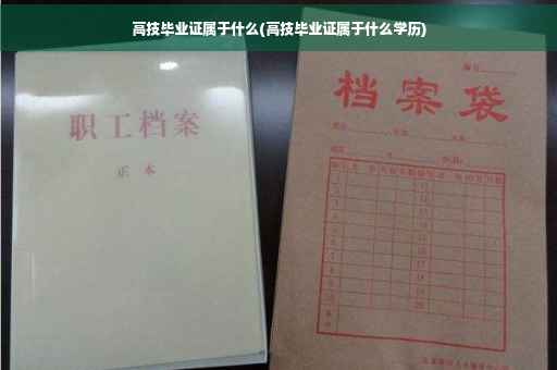 高技毕业证属于什么(高技毕业证属于什么学历)