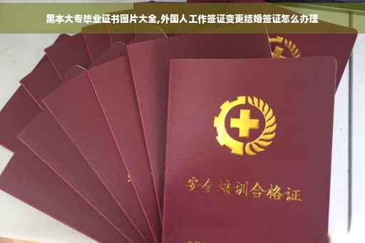 黑本大专毕业证书图片大全,外国人工作签证变更结婚签证怎么办理