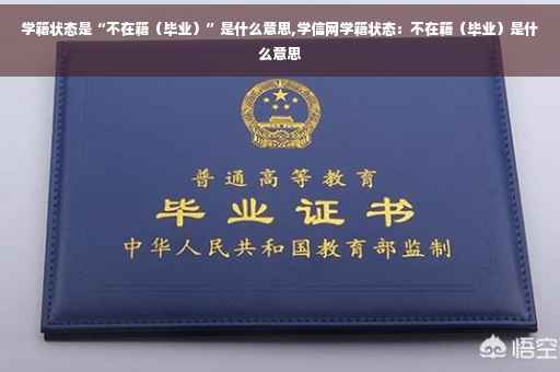 学籍状态是“不在籍（毕业）”是什么意思,学信网学籍状态：不在籍（毕业）是什么意思