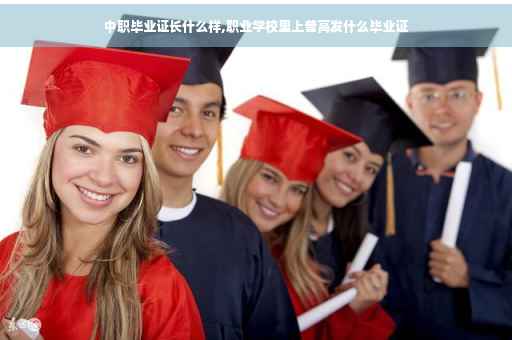 中职毕业证长什么样,职业学校里上普高发什么毕业证