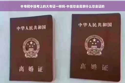 中专和中技考上的大专证一样吗-中技毕业是拿什么毕业证的