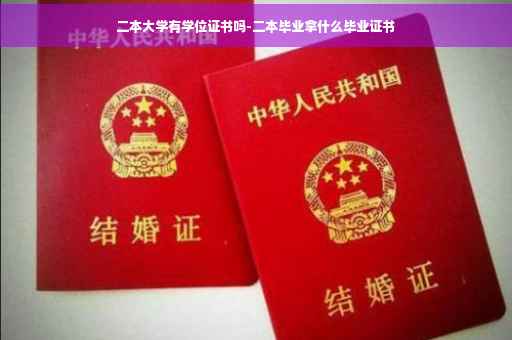 二本大学有学位证书吗-二本毕业拿什么毕业证书