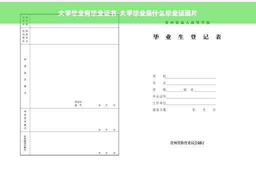 大学毕业有毕业证书-大学毕业是什么毕业证图片