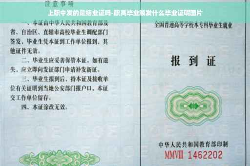 上职中发的是结业证吗-职高毕业颁发什么毕业证呢图片