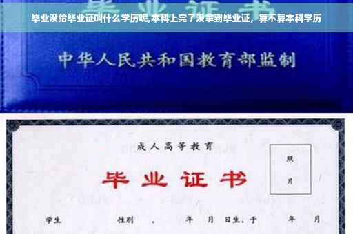 毕业没给毕业证叫什么学历呢,本科上完了没拿到毕业证，算不算本科学历