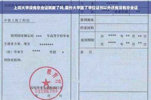上完大学没有毕业证就废了吗,国外大学除了学位证书以外还有没有毕业证