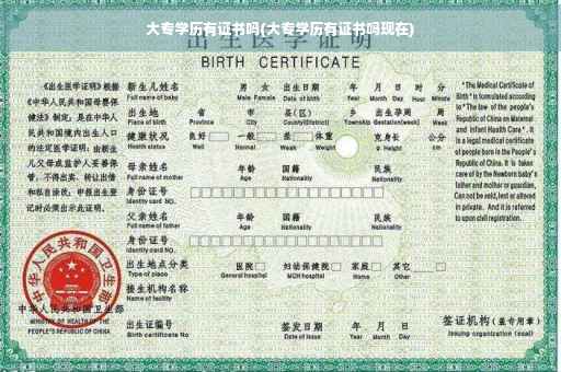 大专学历有证书吗(大专学历有证书吗现在)