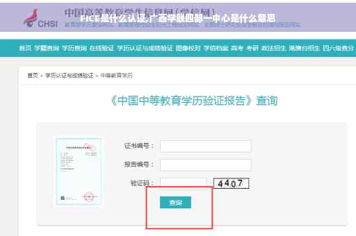 FICE是什么认证,广西学联四部一中心是什么意思