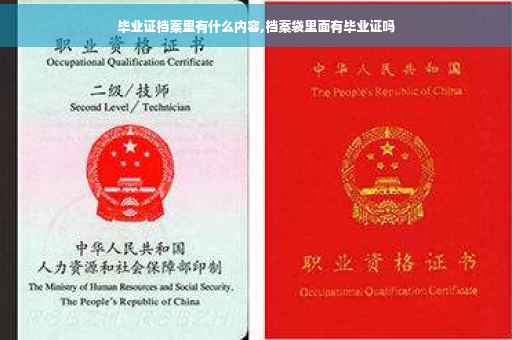毕业证档案里有什么内容,档案袋里面有毕业证吗