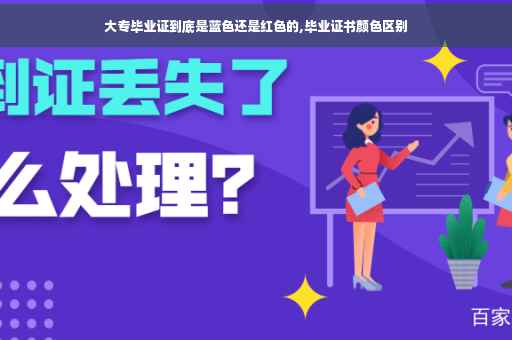 大专毕业证到底是蓝色还是红色的,毕业证书颜色区别