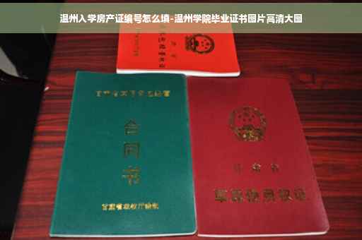温州入学房产证编号怎么填-温州学院毕业证书图片高清大图