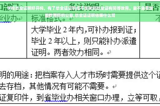 学校毕业证明好开吗，有了毕业证证明是不是就和毕业证有同等效用。需不需要加盖教育局的公章,毕业证证明依据什么写