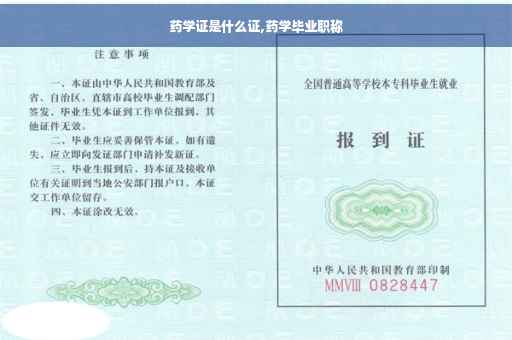 药学证是什么证,药学毕业职称