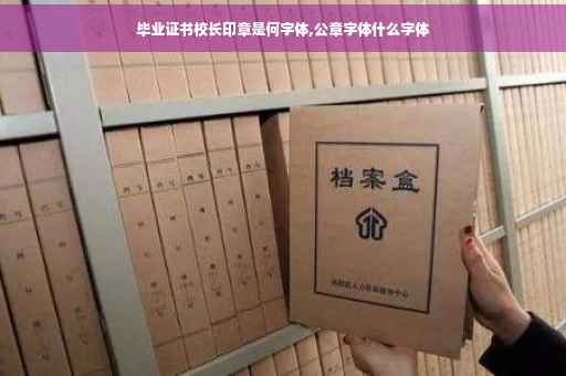 毕业证书校长印章是何字体,公章字体什么字体