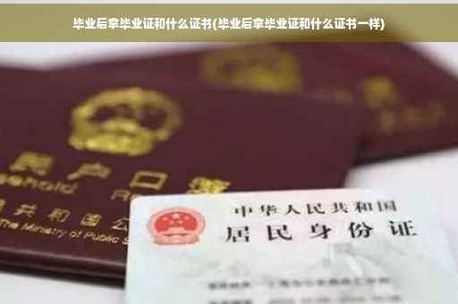 毕业后拿毕业证和什么证书(毕业后拿毕业证和什么证书一样)