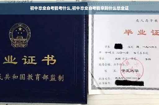 初中毕业自考能考什么,初中毕业自考能拿到什么毕业证