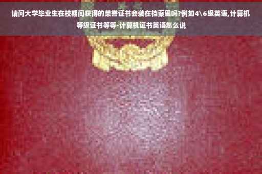 请问大学毕业生在校期间获得的荣誉证书会装在档案里吗?例如4级英语,计算机等级证书等等-计算机证书英语怎么说