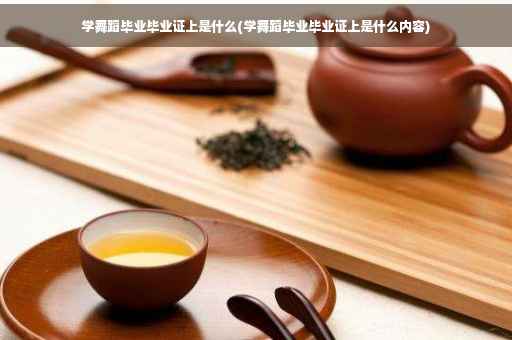 学舞蹈毕业毕业证上是什么(学舞蹈毕业毕业证上是什么内容)