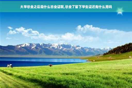 大学毕业之后是什么毕业证啊,毕业了留下学生证还有什么用吗