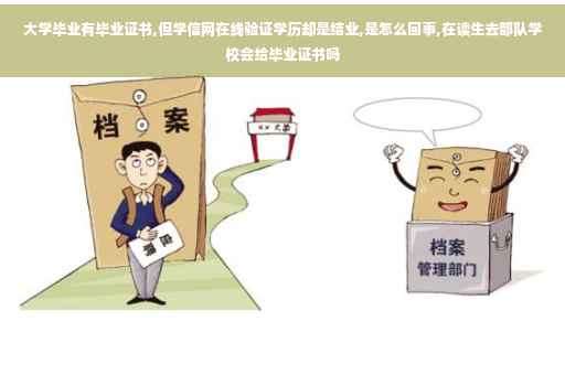大学毕业有毕业证书,但学信网在线验证学历却是结业,是怎么回事,在读生去部队学校会给毕业证书吗