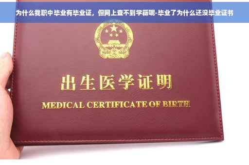 为什么我职中毕业有毕业证，但网上查不到学籍呢-毕业了为什么还没毕业证书