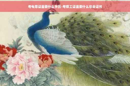 考电焊证需要什么学历-考焊工证需要什么毕业证书