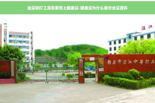 去深圳打工是否要带上健康证-健康证为什么要毕业证原件