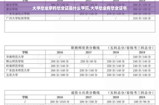 大学毕业拿的毕业证是什么学历,大学毕业有毕业证书