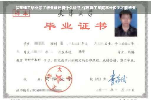 保定理工毕业除了毕业证还有什么证书,保定理工学院学分多少才能毕业