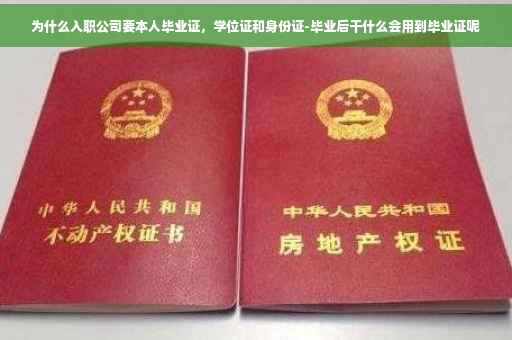 为什么入职公司要本人毕业证，学位证和身份证-毕业后干什么会用到毕业证呢