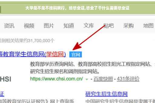 大学是不是不挂科就行，给毕业证,毕业了干什么需要毕业证