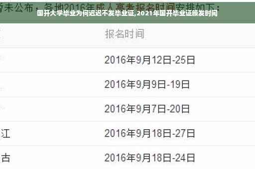 国开大学毕业为何迟迟不发毕业证,2021年国开毕业证颁发时间