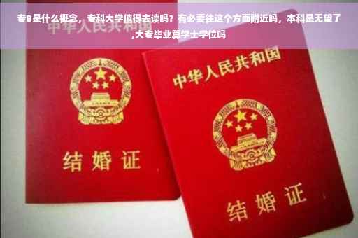 专B是什么概念，专科大学值得去读吗？有必要往这个方面附近吗，本科是无望了,大专毕业算学士学位吗