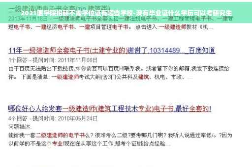 2021医学院招研不需学位证有哪些学校-没有毕业证什么学历可以考研究生