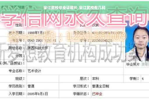 宋江武校毕业证图片,宋江武校有几科