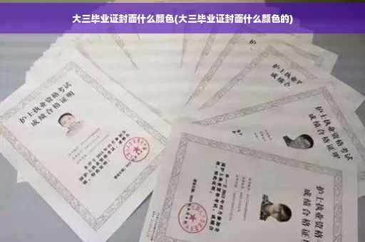 大三毕业证封面什么颜色(大三毕业证封面什么颜色的)
