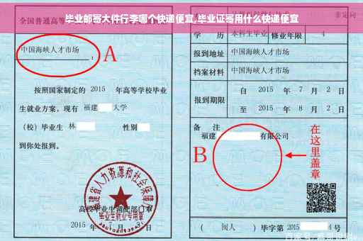 毕业邮寄大件行李哪个快递便宜,毕业证寄用什么快递便宜