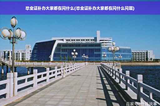 毕业证补办大家都在问什么(毕业证补办大家都在问什么问题)