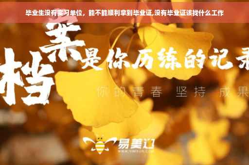 毕业生没有实习单位，能不能顺利拿到毕业证,没有毕业证该找什么工作