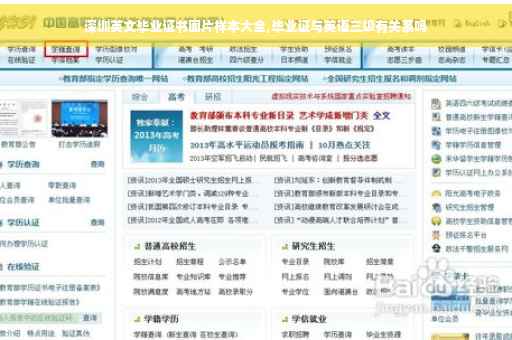 深圳英文毕业证书图片样本大全,毕业证与英语三级有关系吗