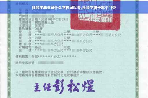 社会学毕业证什么学位可以考,社会学属于哪个门类