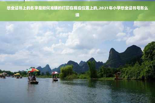 毕业证书上的名字是如何准确的打印在相应位置上的,2021年小学毕业证书号怎么填