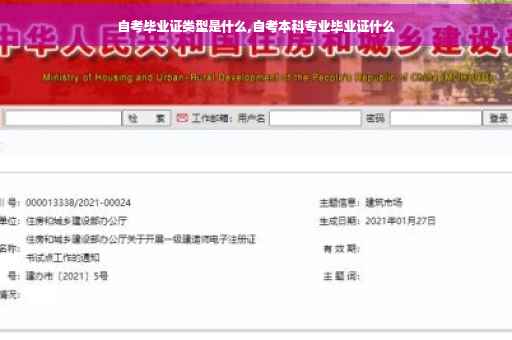 自考毕业证类型是什么,自考本科专业毕业证什么