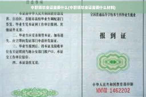 中职领毕业证需要什么(中职领毕业证需要什么材料)