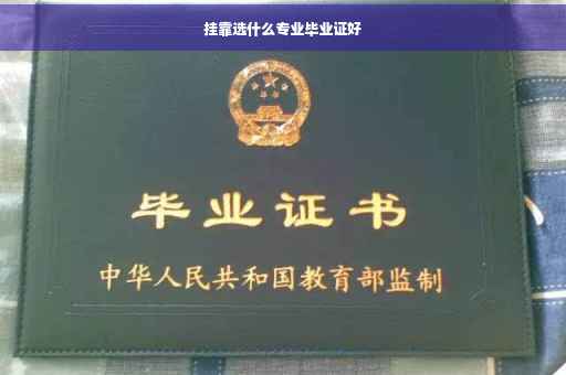 挂靠选什么专业毕业证好